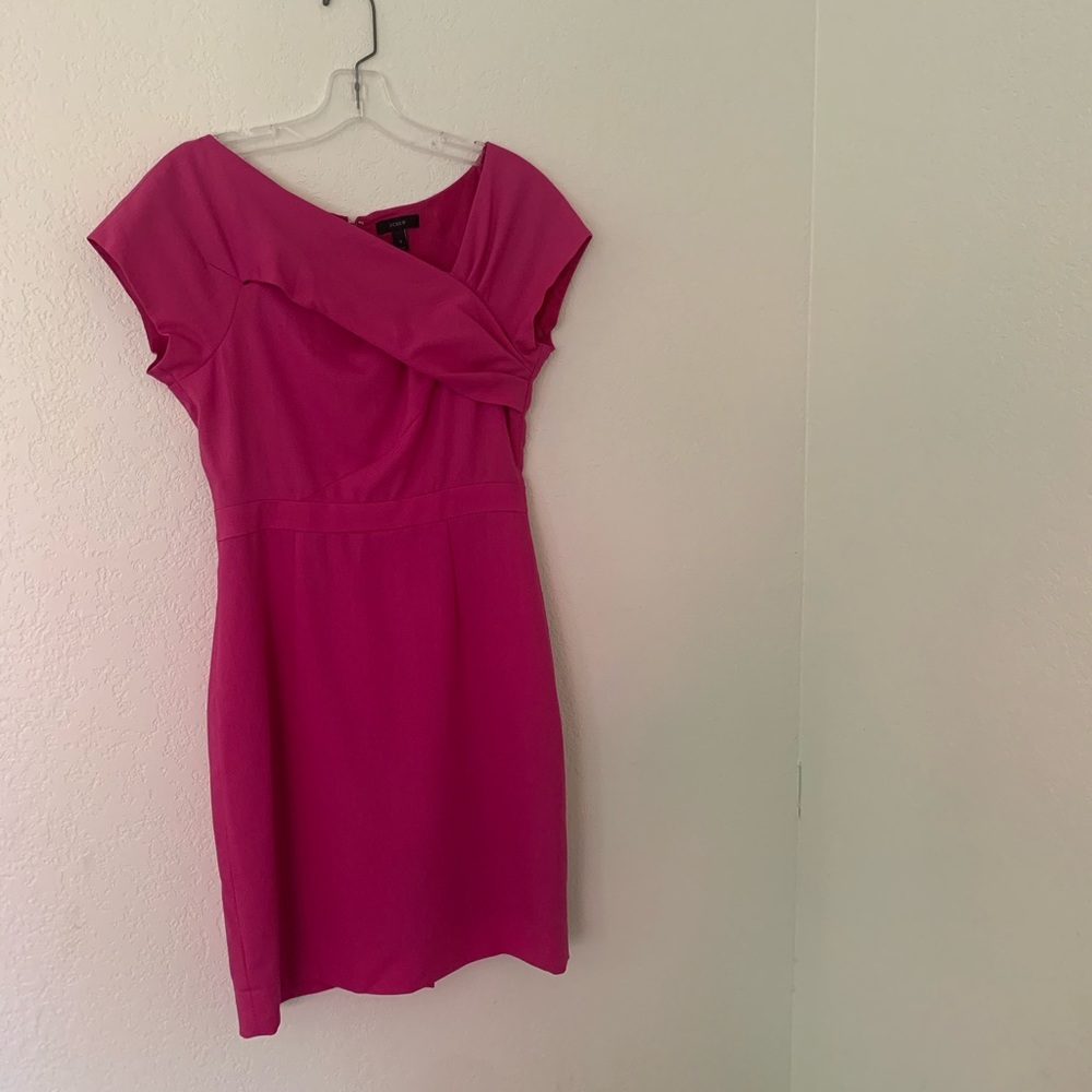 Fuchsia J.Crew Pencil Dress